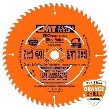 CMT 7-1/4 In. 60 Tooth Fine Finish Blade
