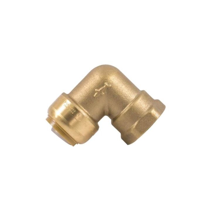 Sharkbite 3/4in x 3/4in FNPT Brass 90 Deg Elbow, large image number 1