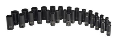 Sunex 29 pc. 1/2 In. Dr. SAE & Metric Double Deep Impact Socket Set, large image number 1