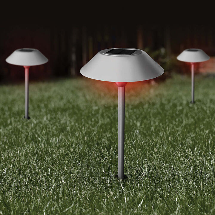 Feit Electric 12 Inch 0.4W 40 Lumens Landscape Solar Pathway Light Nickel 2 Pieces, large image number 7