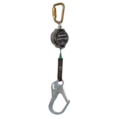 Safewaze Latitude Pro 7 Ft. Single Web SRL-P: Carabiner, Rebar Hook