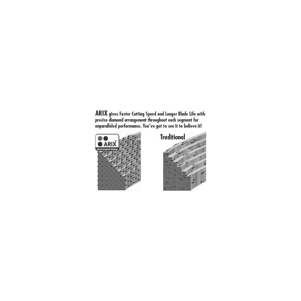 Diteq Arix 36 Inch Segmented Rim Diamond Blade for Hard Concrete with Rebar, large image number 2