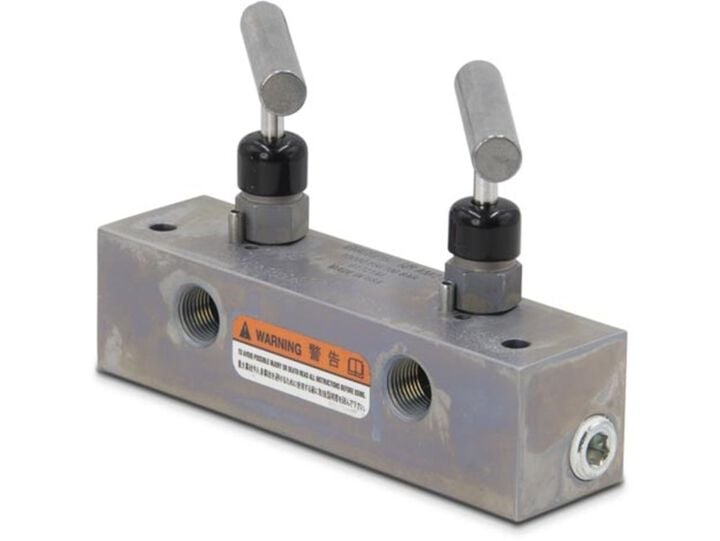 Enerpac 3/8 Inch NPTF 2-Way 5-Port Hydraulic Manifold