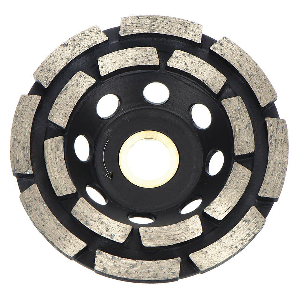 Husqvarna Construction Vari-Grind 4 Inch Double Row Diamond Cup Grinding Wheel for Concrete, large image number 1