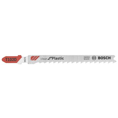 Bosch 3 pc. 4 In. 6 TPI Clean for Polypropylene T-Shank Jig Saw Blades, large image number 0