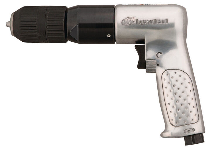Ingersoll Rand 1/2 Inch Keyless Chuck 0.5 HP Reversible Air Drill, 500 RPM, large image number 2