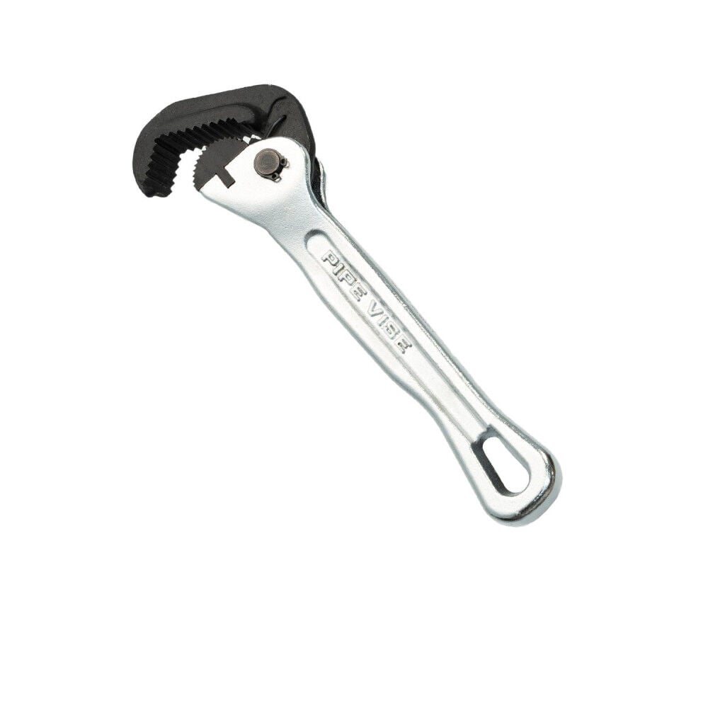 Pipe Vise 1 Inch Chrome Steel Amigo Self Adjusting Pipe Wrench, large image number 1