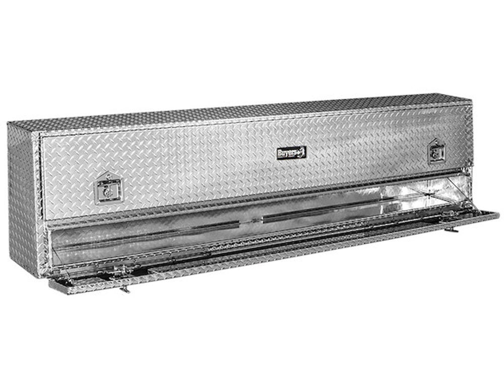 Buyers Products Company 21x13x72 Inch Diamond Tread Aluminum Pick-Up Truck Contractor With Lower Door, large image number 2