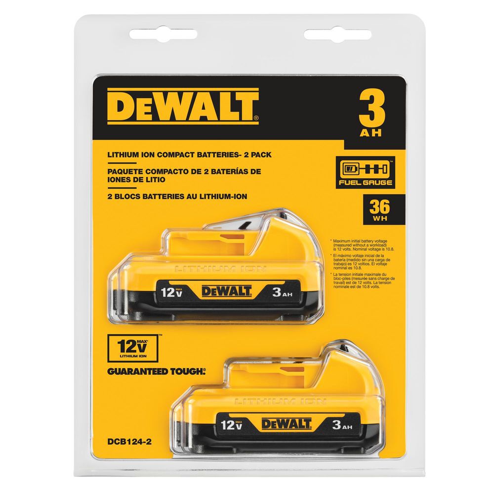 DEWALT 12V MAX 12V 3Ah Lithium Ion Power Tool Battery Pack with Fuel Indicator (2 Pack), large image number 5
