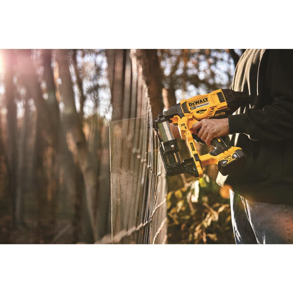 DEWALT 20V MAX XR 9GA Fencing Stapler Kit DCFS950P2 Acme Tools