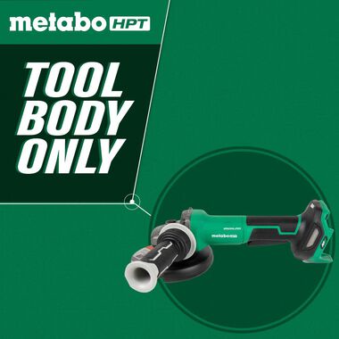 Metabo HPT 36V MultiVolt 6in Angle Grinder Paddle Switch Variable Speed Cordless (Bare Tool), large image number 1