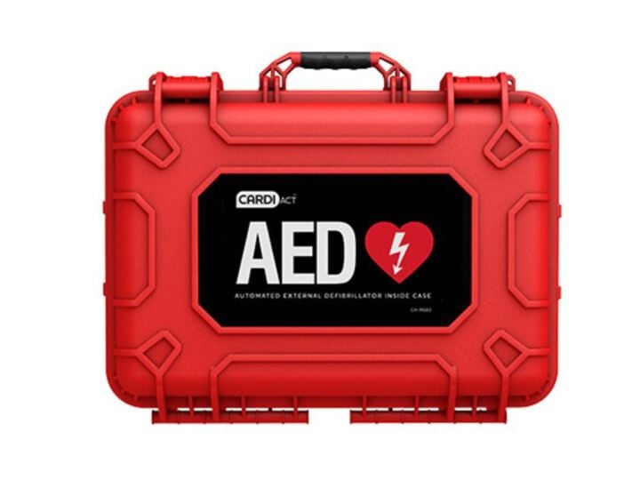 Aero Healthcare CARDIACT LIFEPAK CR2 Cellular Defibrillator, Fully Automatic, English-Spanish with Rugged Case, large image number 1