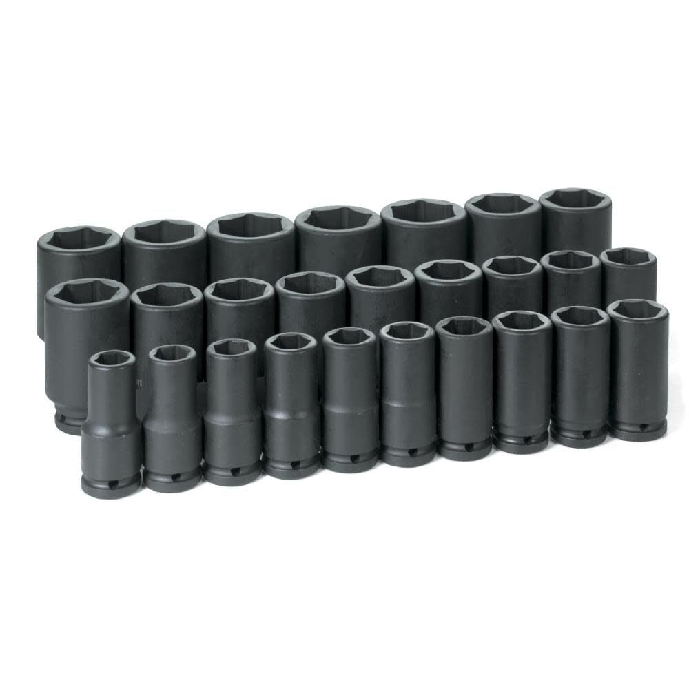 Grey Pneumatic 3/4in Dr. 26 Piece Deep Metric Master Set 19-50mm – 8026MD