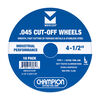 Champion Cutting Tool Mercer 4-1/2 Inch Type 1 Aluminum Oxide Cut-Off Wheel 10 Pieces, small image number 2