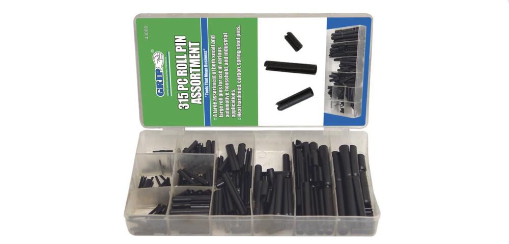 Grip On Tools 315 Piece Roll Pin Kit, large image number 1