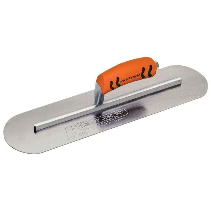 Kraft Tool Co 14in x 4in Carbon Steel Pool Trowel, large image number 0