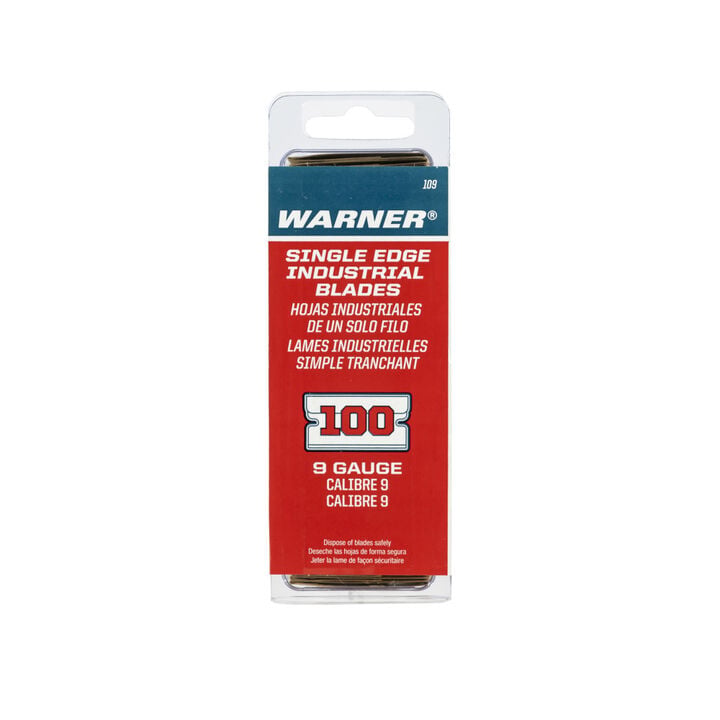 Warner 100-Pack 1.55-in Carbon Steel Straight Replacement Utility Blade