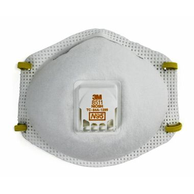 3M Cup Shaped Cool Flow Valve N95 Particulate Respirator - 10 Pack