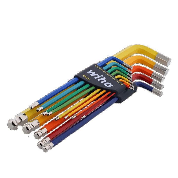 Wiha Ball End Color Coded Hex L-Key Set - Inch, 13 Piece, large image number 1