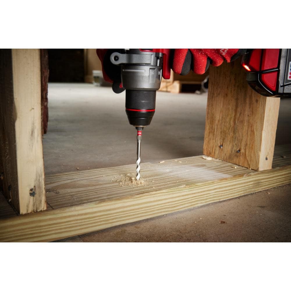 Milwaukee 5/16 Inch x 10 Inches x 12 Inches SHOCKWAVE Carbide Multi-Material Drill Bit, large image number 8