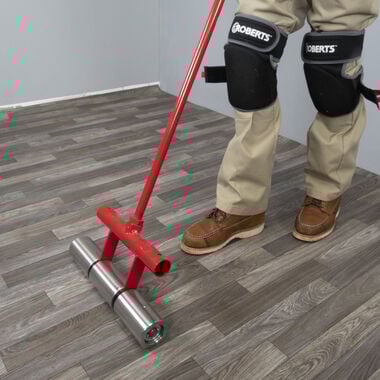 Roberts 75 lb. Vinyl and Linoleum Floor Roller with Transport Wheels, large image number 1