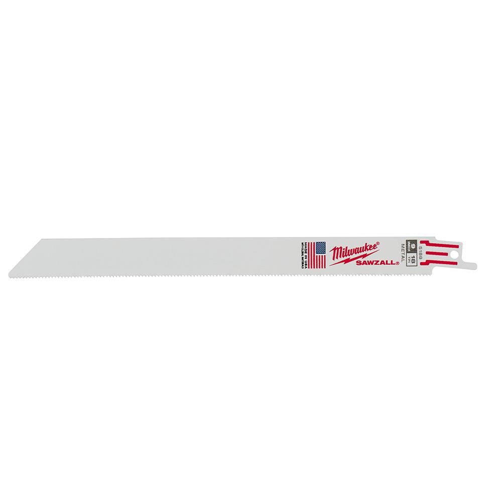 Milwaukee 9 in. 18 TPI Thin Kerf SAWZALL Blades 5PK, large image number 1
