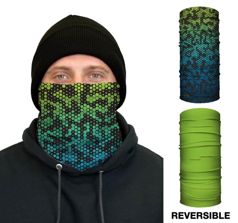 John Boy Thermal Face Guard Reversible Geometric and Green Pattern – TH-GEOGREEN