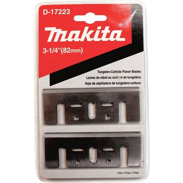 Makita 3-1/4 Inch Planer Blade Set, Tungsten-Carbide, large image number 1