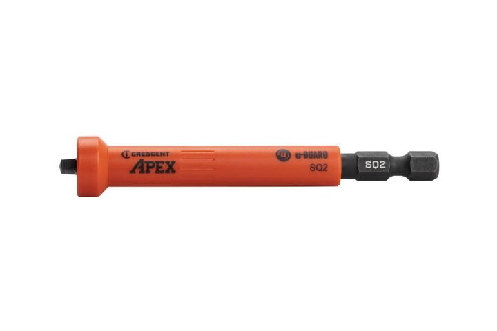 Crescent APEX #2 Square u-GUARD Covered Impact Power Bit with Ring Magnet - 2 Pack