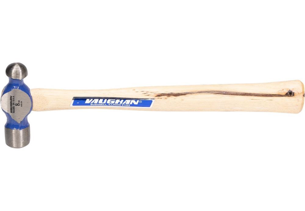 Vaughan 8 Oz Ball Pein Hammer with Hickory Handle, large image number 3
