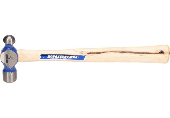 Vaughan 8 Oz Ball Pein Hammer with Hickory Handle, large image number 2