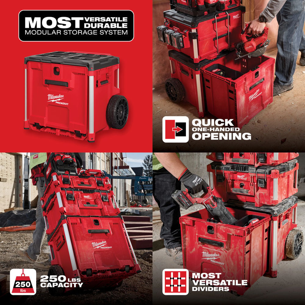 Milwaukee PACKOUT Rolling Single Drawer, large image number 6