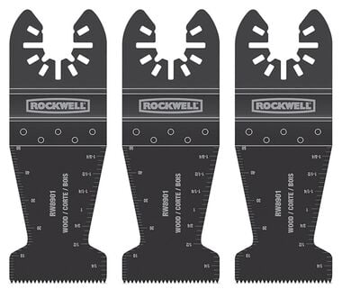 Rockwell 3-Pack High Carbon Steel Oscillating Tool Blades