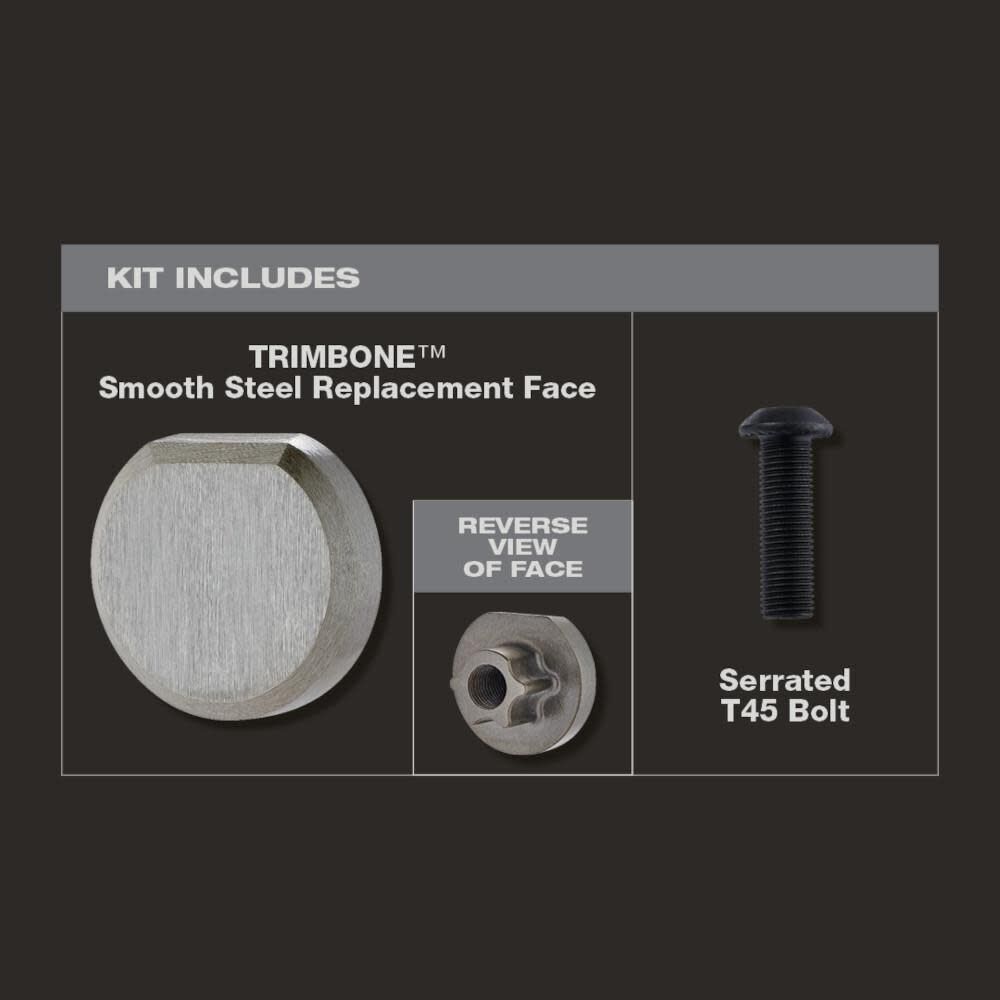 Stiletto Smooth Steel Replacement Face for TRIMBONE Hammer, large image number 2