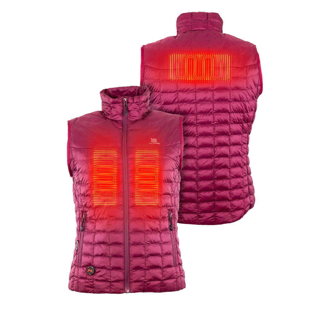 Mobile Warming Backcountry Vest Womens 7.4V Burgundy Size 2XL – MWWV04310620
