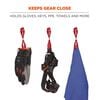 Ergodyne 3420 Red Swiveling Glove Clip Holder Dual Clips, small image number 2