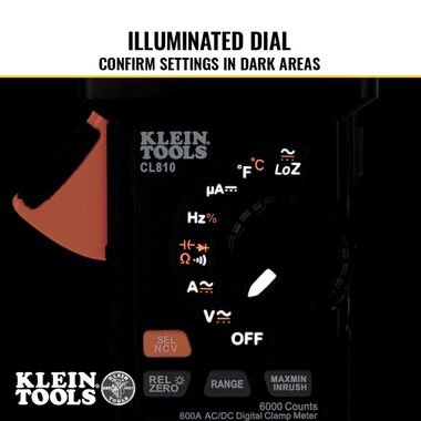 Klein Tools 600A Clamp Meter with Worklight, large image number 2