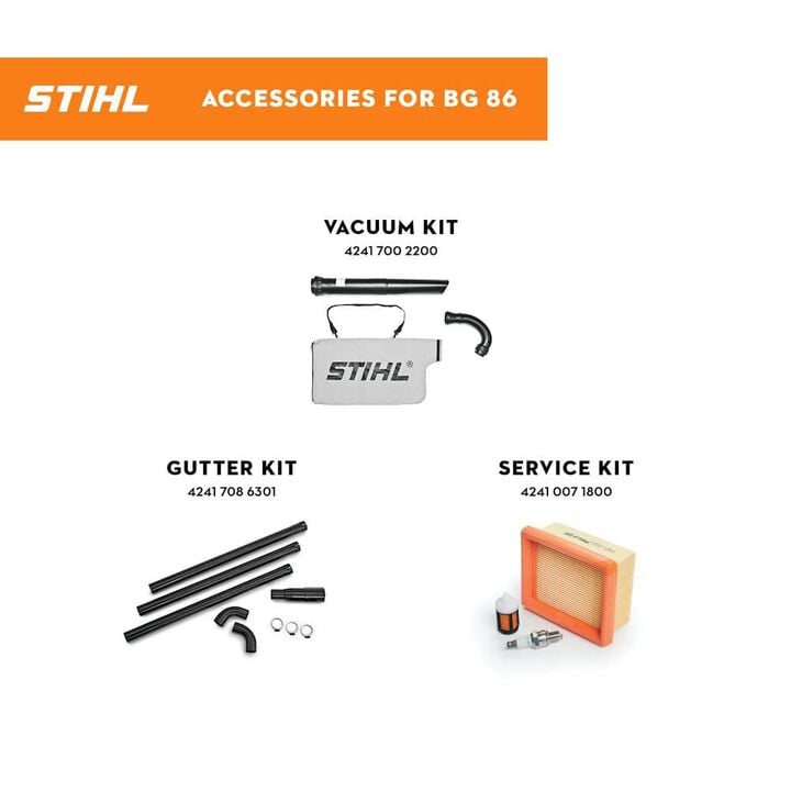 Stihl BG 86 C-E 365 CFM 27.2cc Gas Powered Handheld Blower, large image number 1