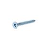 Hillman #10 x 2 1/2in Zinc Flat Head Phillips Sheet Metal Screw 100pk, small image number 1