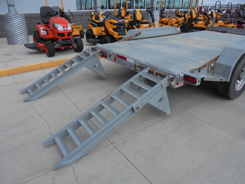 Diamond C 14 Ft Galvanized Equipment Trailer Used 2015, large image number 8