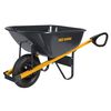 True Temper 6 cu. ft. Total Control Steel Wheelbarrow with Single Tubed Tire, small image number 1