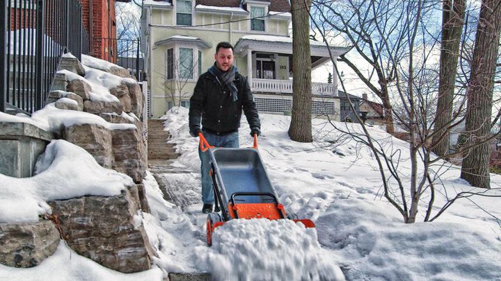 Worx AeroCart Wheelbarrow Snow Plow, large image number 3