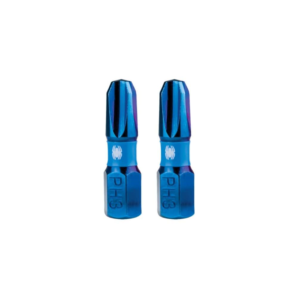 Spyder 1 Inch PH3 Phillips Impact Driver Bit, 2 Pieces, large image number 1