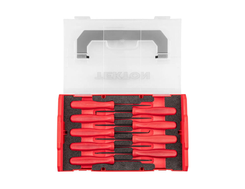 Tekton Pointed Pick and Hook Set with Mini Stacking Tool Box, 9 Pieces, large image number 1