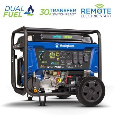 Westinghouse Outdoor Power Dual Fuel Portable Generator with CO Sensor, large image number 0