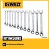 DEWALT 12 Piece Reversible Ratcheting Wrench Set - SAE, small image number 2