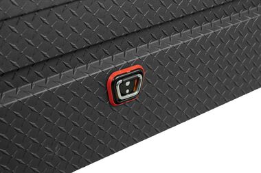Weather Guard Saddle Truck Tool Box Aluminum Full Extra Wide Textured Matte Black, large image number 7