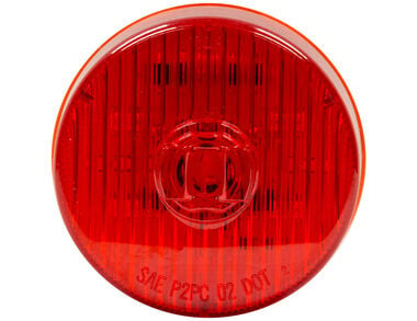Buyers Products Company 2.5 Inch Red Round Marker/Clearance Light with 7 LED