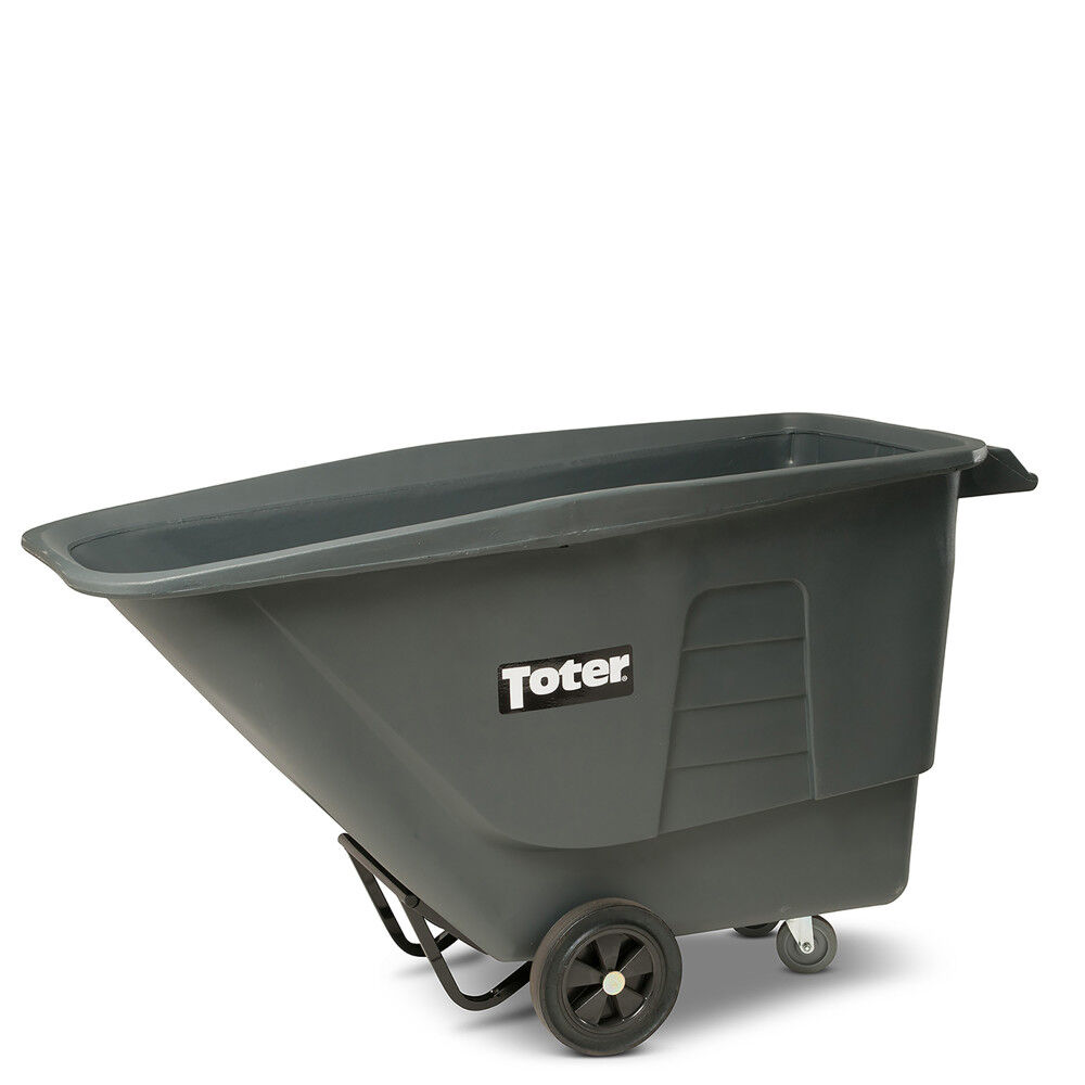 Toter 1 Cubic Yard 825 lbs Capacity Utility Tilt Truck Gray, large image number 4