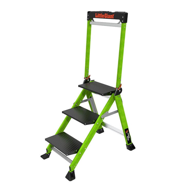 Little Giant Safety Jumbo Step Stool with Handrail